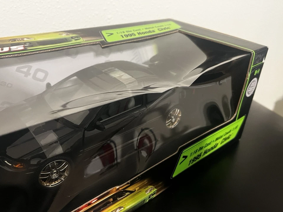 Fast & The Furious 1995 Honda Civic 2003 Diecast 1/18 Scale American Muscle Car - Image 2 of 4