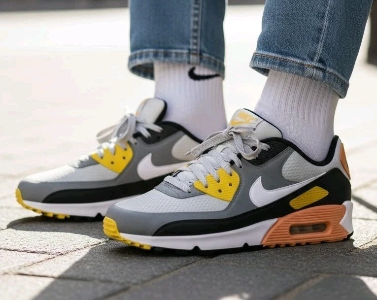 Nike Air Max 90 Golf Smoke Grey Black Orange for Sale