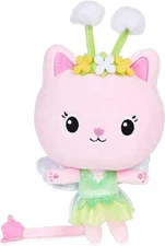(Blue Bare)Gabby’s Dollhouse, 7-inch Kitty Fairy Purr-ific Plush Toy, Kids Toys