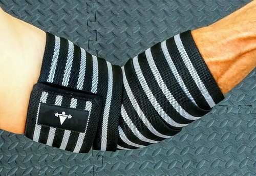 Elastischer Ellbogen Wrap Arm Unterstützung Ärmel Halterung Griff Riemen Fitnessstudio Power Gewichtheben - Bild 25 von 41