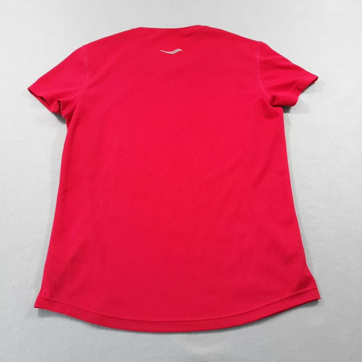 Saucony Running T Shirt Womens Size Medium Red Breathable