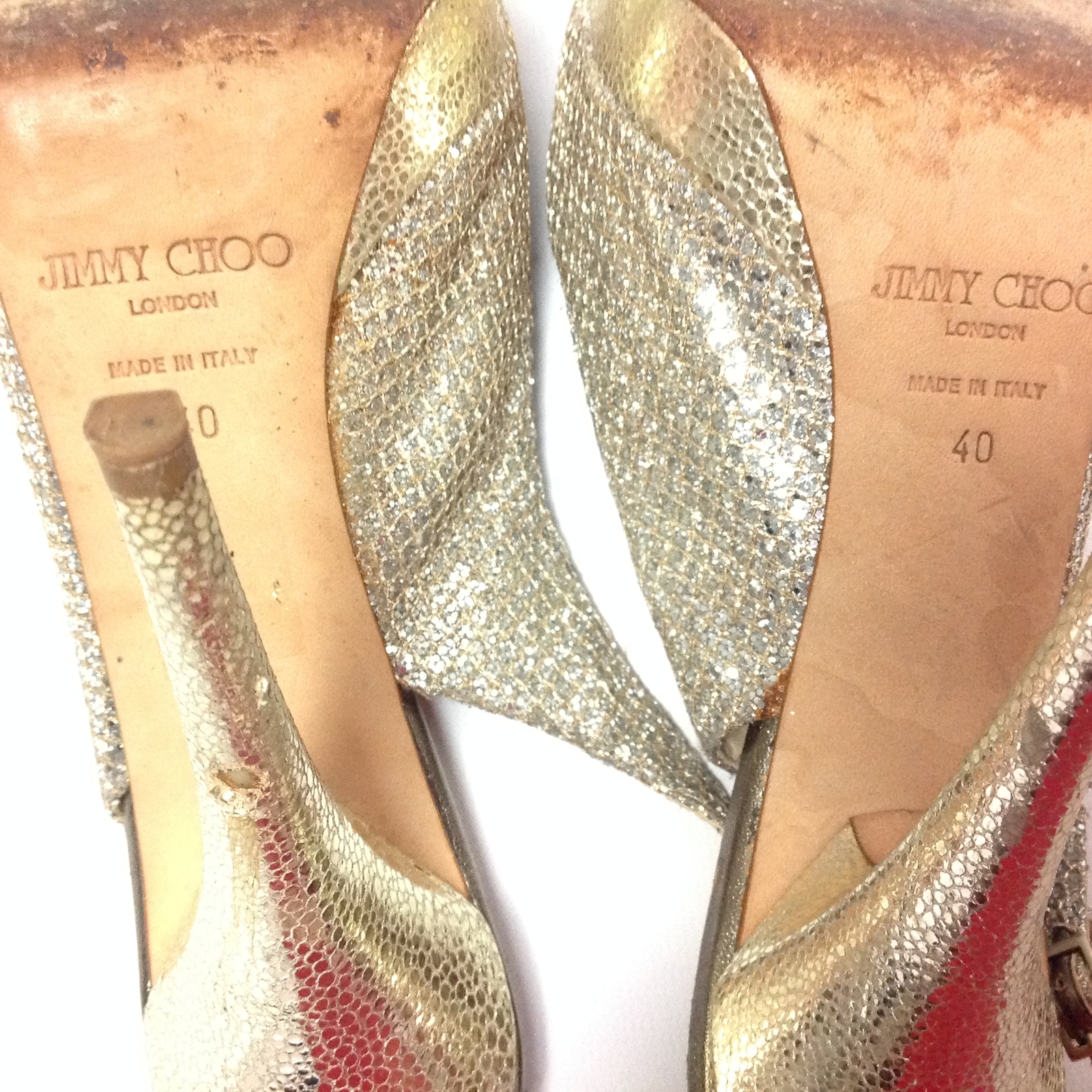 Jimmy Jimmy Jimmy Choo Womens Sling Back Sandals Open Toe High Heel Silver Size US 10 EUR 40 e430cc Jimmy Jimmy Jimmy Choo Womens Sling Back Sandals Open Toe High Heel Silver Size US 10 EUR 40 e430cc