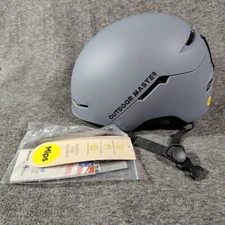 Outdoor Master MIPS Ski Helmet Large Gray Brand New