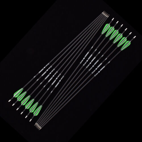 12X Mix Carbon Arrows Archery Target Hunting Practice Arrow 26 inch Shooting New