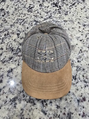 Vintage Duckster Hat Cap Golf Twin Oaks Glen Plaid Made In USA Dad Preppy Hat