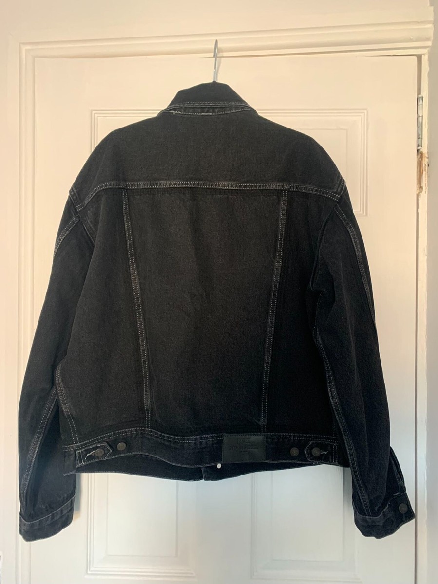 ジャケット・アウター zara steven meisel black denim jacket xs zara steven meisel black denim jacket xs