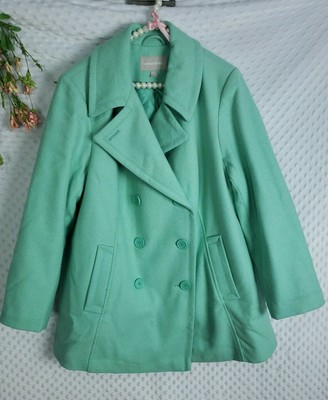 mint wool coat