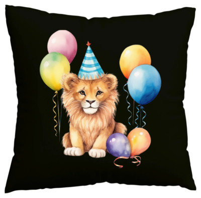 Kissenbezug Löwe Afrika Löwin Löwen Baby Simba Lion King Safari R Schwarz 404197