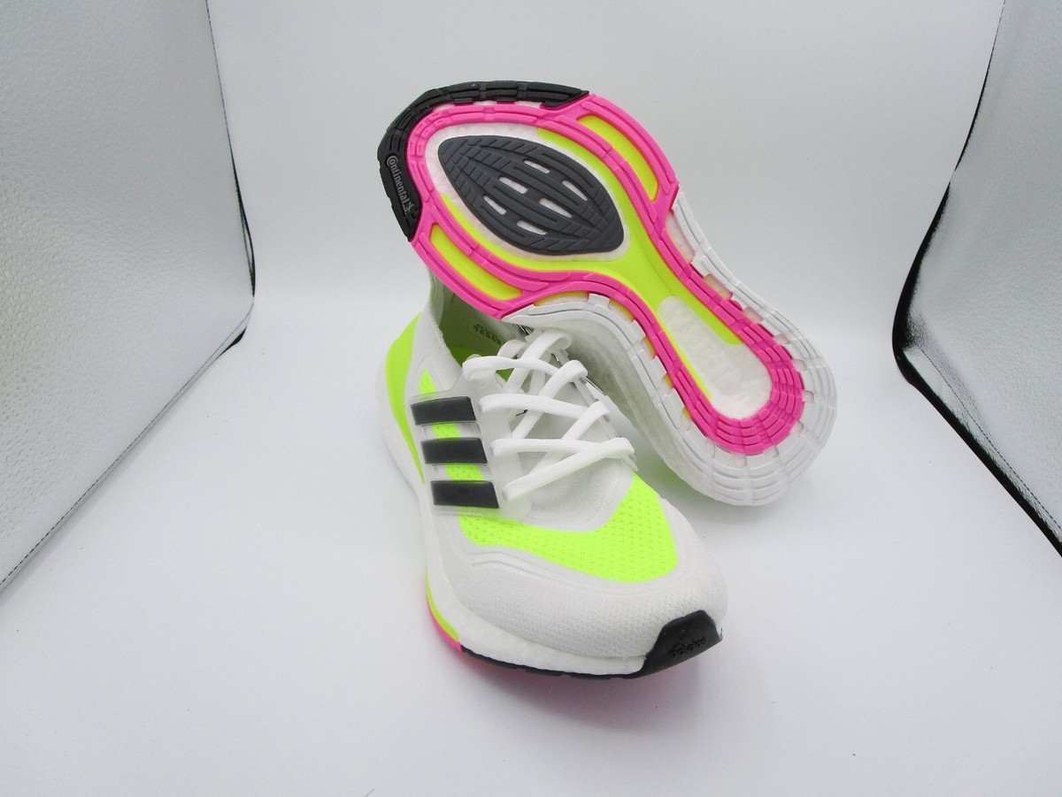 adidas ULTRABOOST 21 ネオンイエロー 280 J Pre owned Men's Adidas Ultraboost 21 Neon Yellow Sneakers