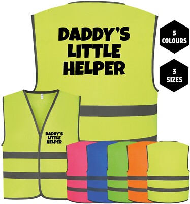Little Helper Childrens Personalised High Visibility Vests Baby