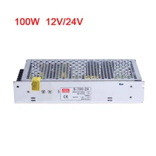 AC 110V-120V To DC 12V/24V 100W 8.5A/4.2A Switch Power Supply Adapter LED Driver