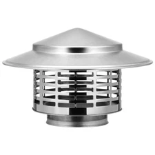 Chimney Stainless Steel Chimney Cap Roof Pipe Rain Cap Stove Exhaust Cover