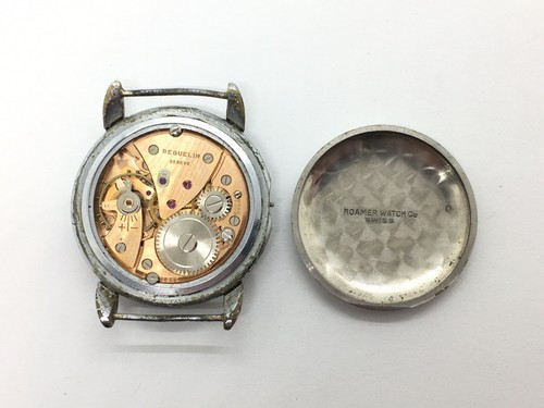 Vintage Herren Roamer 344 / Beguelin 17 Jewel Armbanduhr Uhr - Krone fehlt - Bild 5 von 14