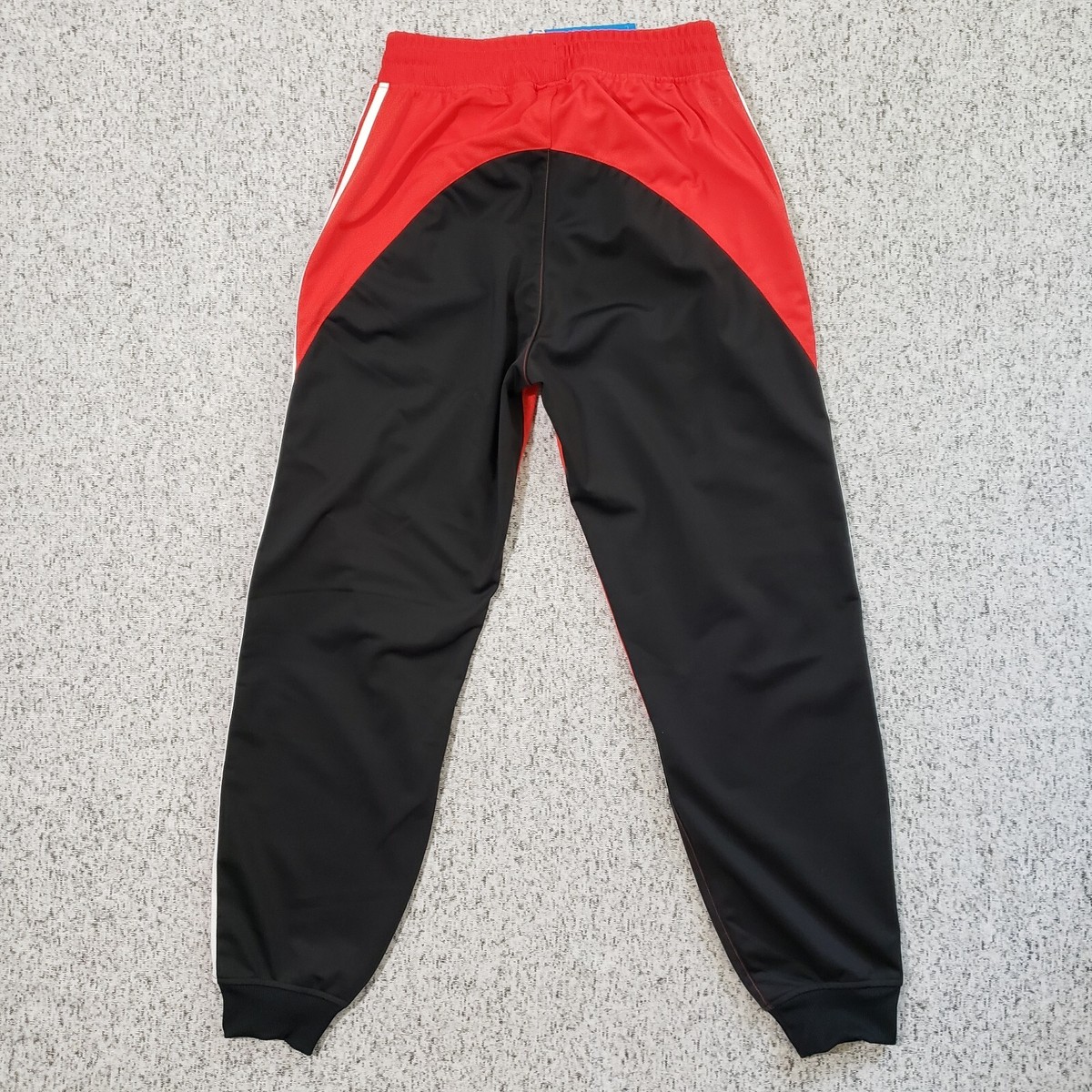 NWT Adidas Originals SST Track Pants Mens S Vivid Red Black