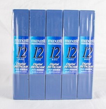 Digital betacam cassettes 12 min, pack of 5 NEW