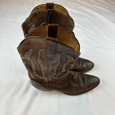 J.B. Dillon Goat Leather Cowboy Western Boots Men display picture 2