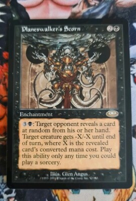 MTG Planeswalkers Scorn   NM Planeshift 2001 Magic The Gathering Black Og