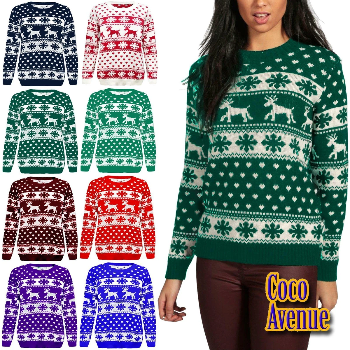 Ebay ladies shop christmas jumpers