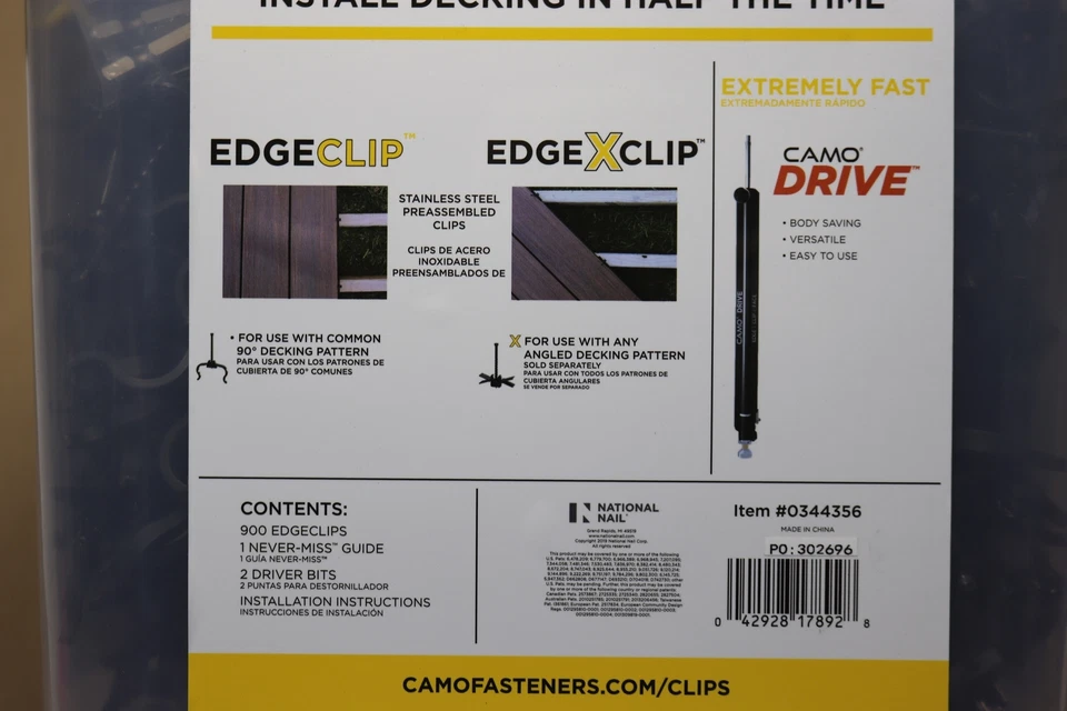 900x National Nail 0344356 Camo EdgeClip Hidden Deck Fasteners 500 SQ FT - Image 3 of 4