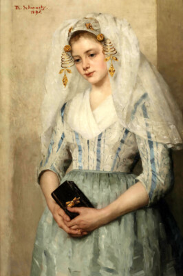 La Novia Oil painting Wall Art Giclee Printed on canvas L3644