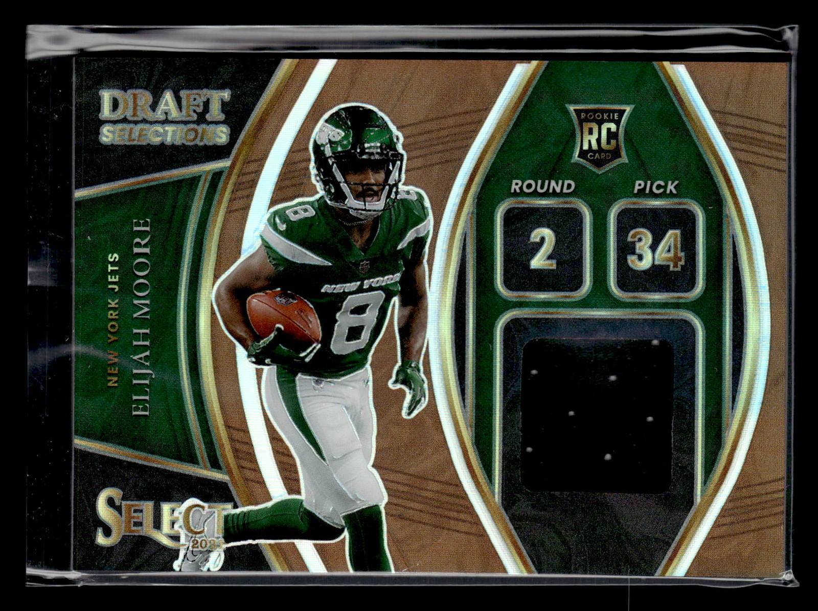 2021  Panini Select #DS-EMO Elijah Moore 10/49 Rookie Copper Prizm Jets