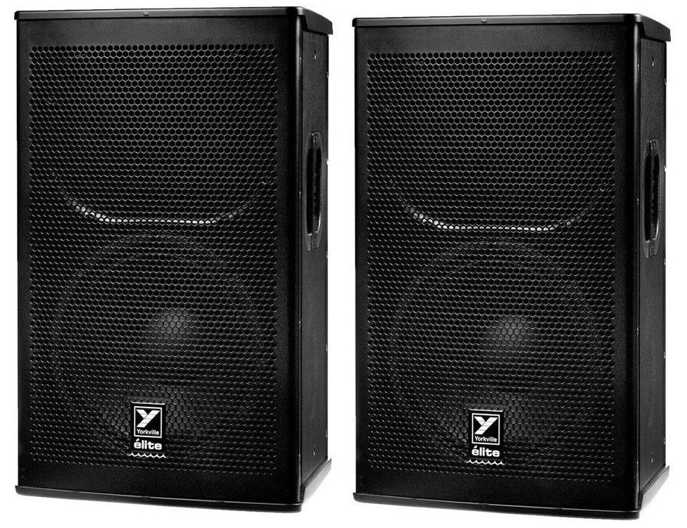 2x Yorkville EF15P Elite Series 15 2400 Ваттный двухполосный активный динамик PA Pro для диджеев