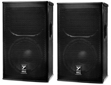 2x Yorkville EF15P Elite Series 15" 2400Watt 2-Way Active PA Pro DJ Loud Speaker