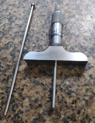  CRAFTSMAN DEPTH MICROMETER WITH 1-2''&2-3'' RODS