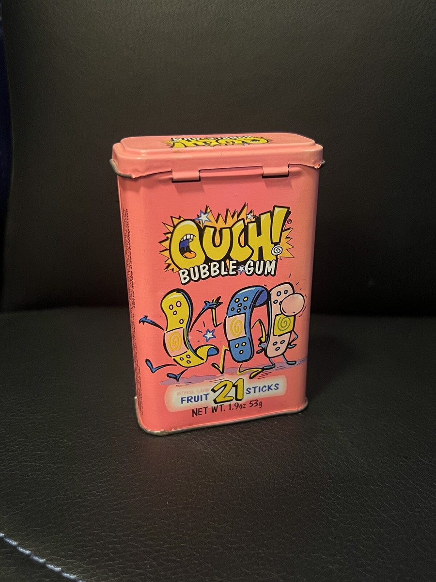 Vintage Ouch! Bubble Gum Original Pink Tin Amurol Rare Band-Aid | eBay