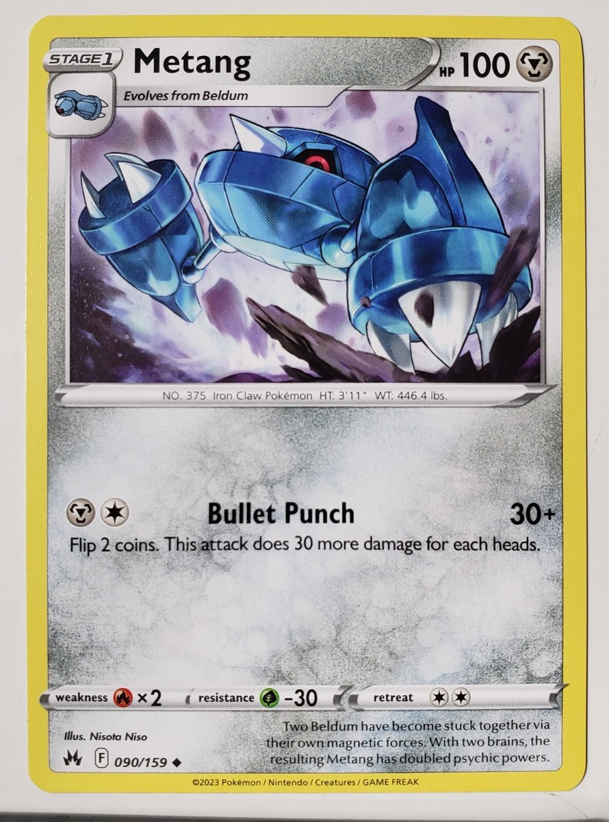 pokemon card metang (ex8-40) Pokmon Hit Points90 HP Form Metang 090/159 - NM /