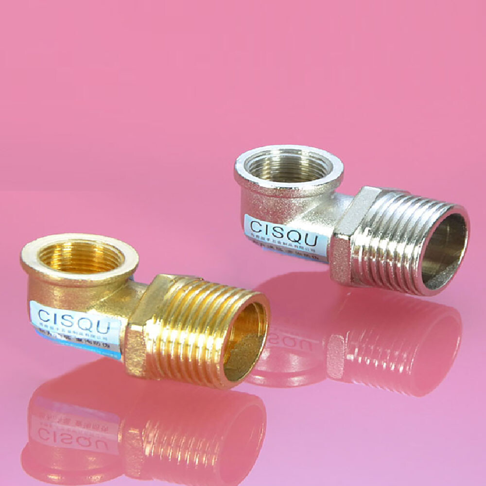BSP Brass Pipe Fitting 90°Degree Elbow Male Female Connection Pipe