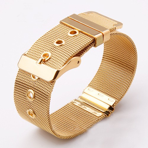 Mesh Watch Strap Band Wristwatch Stainless Steel Replacement-14/16/18/20/22/24mm - Picture 20 of 35