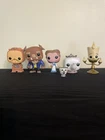 Lot of 5 FUNKO POP Disney Beauty & the Beast Loose Figures Display Collection