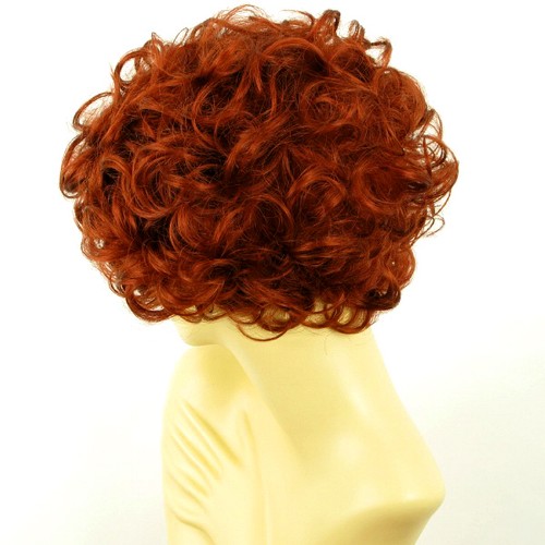 short wig for women curly intense coppery ref: FRANCINE 350 PERUK - Picture 4 of 9
