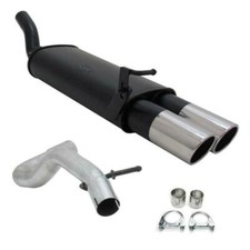 Novus Sport Auspuff Endschalldämpfer N 2x90 rund für Audi A3 VW Golf 4 Seat leon