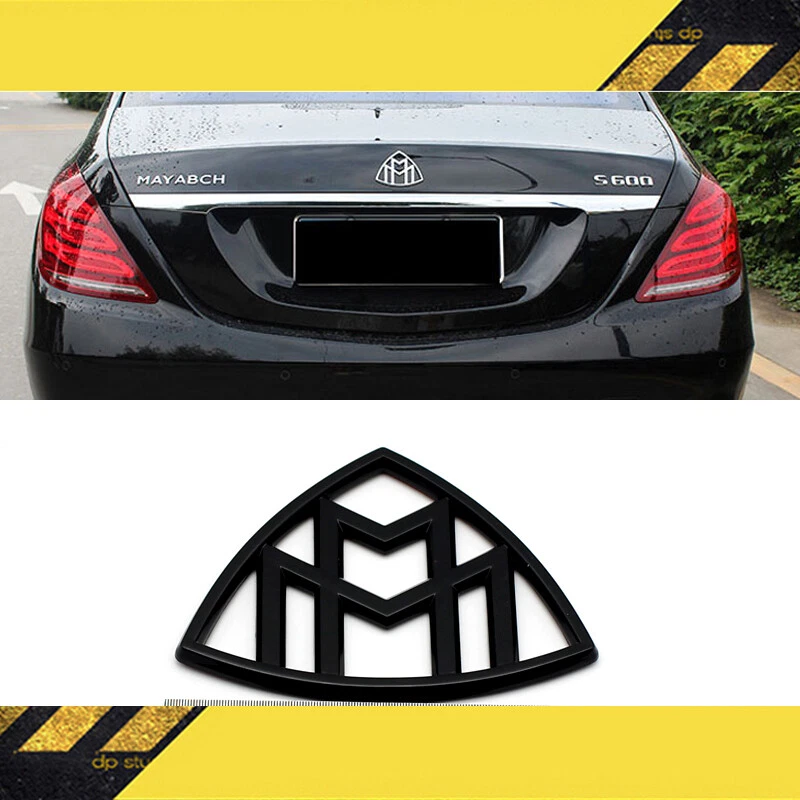 5pcs Glossy Black S650 MAYBACH Letters Trunk Badge Emblem For Mercedes-Benz W222 - Изображение 3 из 4