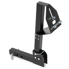 Hitch Spare Tire Carrier Mount For Truck W 2 Inch Receiver Trailer Adjustable