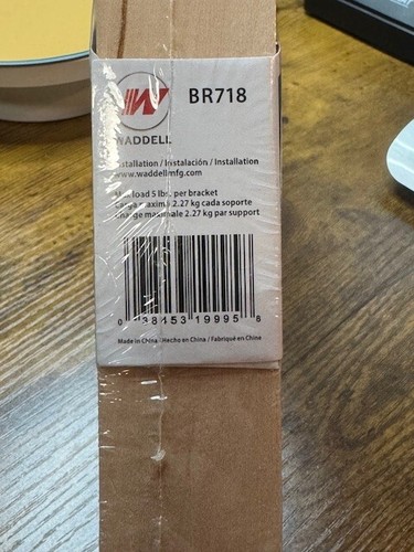 New -Waddell Farmhouse Angle 9" X 9" Gauge Unfinished Wood Angle To Hang Shelves - Picture 4 of 4