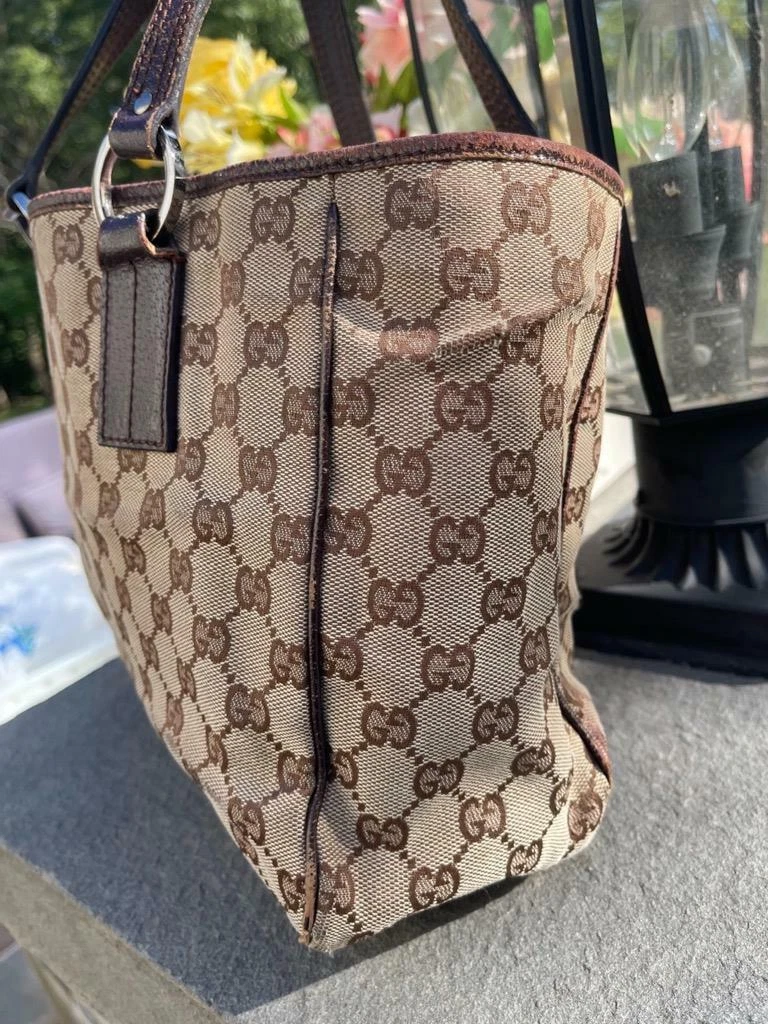 Gucci tote bag 113019 beige x brown (pu500 | eBay