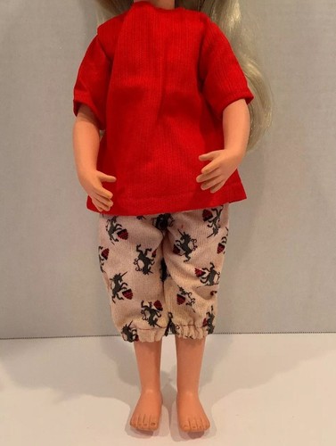 Vintage Red Knickers Outfit for 17" Crissy or Alta Moda Furga S Doll -NO DOLL - Picture 2 of 11