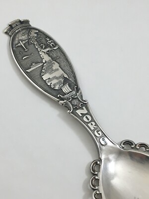 Norge Silver Plated Souvenir Spoon T.K. 40G Norway Mosheim | eBay