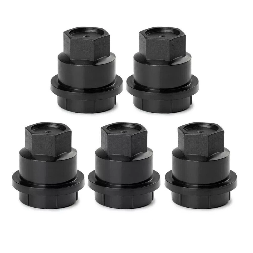 5 piezas 15661036 para GMC Jimmy Sonama Chevrolet S10 Blazer negro tuerca cubiertas tapa Foto 4 de 4