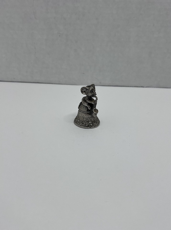 Thimble Mouse Saxophone VTG Pewter Musical Instrument Figure on Bell eBay