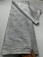 YQOINFKS Wedding Fabric Embroidered Tulle Swiss Voile Lace Women Dress 5 Yards