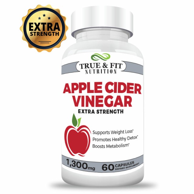 Weight Loss Fitness Apple Cider Vinegar Pills Capsules Extra Strength 1300mg eBay