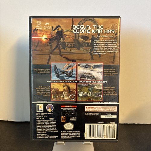 Star Wars: The Clone Wars (Nintendo GameCube, 2002) TESTED Video Game - Picture 2 of 3