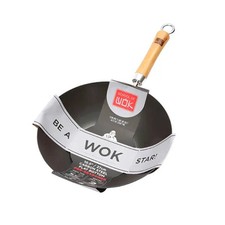 Image of School of Wok 10.5"/27cm Pre-Seasoned Carbon Steel Wok
