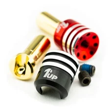 1Up Racing 190436 - Heatsink Bullet Grips w/ Plugs, 5mm