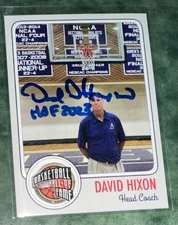 DAVID HIXON SIGNED CARD CUSTOM CARD AUTOGRAPHED BASKETBALL  HOF