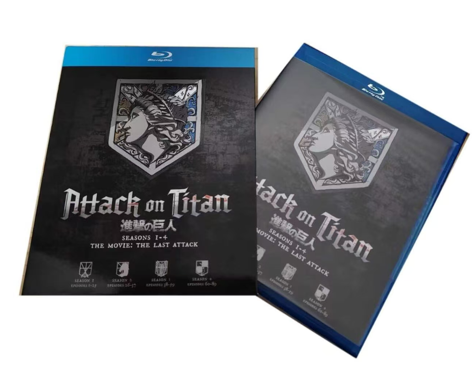 Attack On Titan Complete Series, Seasons 1-4 (Blu-Ray, 8-Disc, Box